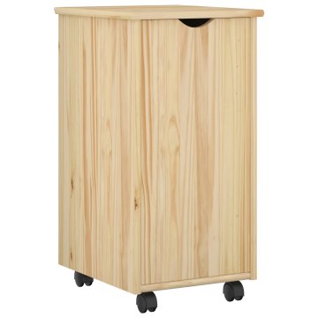 Vidaxl Gležnji kabinet Rjava 34 x 39 x 65,5 cm Masivno borovo les