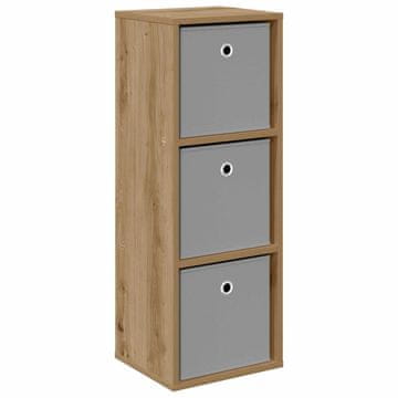 Vidaxl Strani šal s predalom Umetni hrast 30,5 x 27 x 84,5 cm