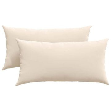 Vidaxl Blazine za kavč 2 szt. Bež 80 x 40 cm blago