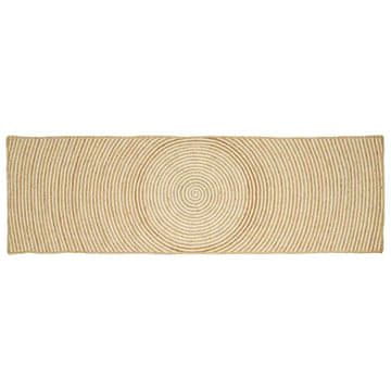 Vidaxl Preproge za površine Bela 80 x 200 cm Juta