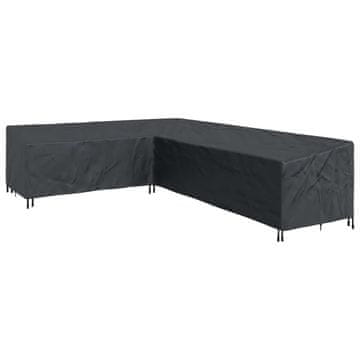 Vidaxl Prevleka za pohištvo Črna 355 x 275 x 80 cm 420D Oxford tkanina