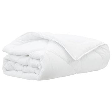 Vidaxl Poletna odeja Bela 260 x 220 x 3 cm Poliester