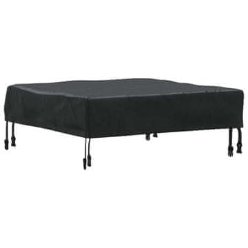 Vidaxl Pokrov za mizo Črna 62 x 62 x 15 cm 600D Oxford tkanina