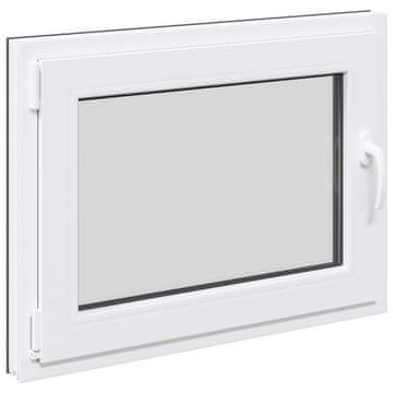 Vidaxl Okno za klet RISOR 80 x 60 cm PVC in steklo Antracit