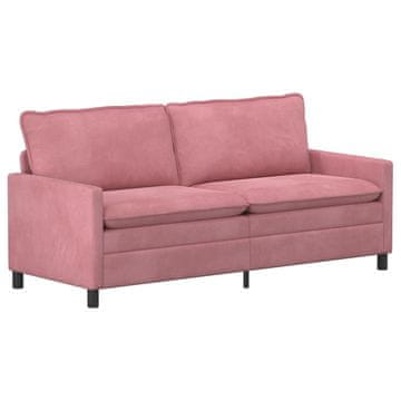 Vidaxl Kavč Roza 196 x 81 x 87,5 cm Žamet