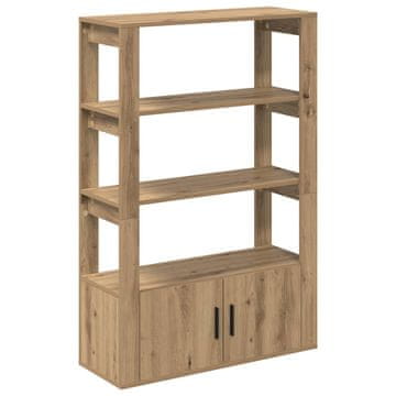 Vidaxl Strani šal artisan hrast 30 x 80 x 119.5 cm Konstruiran les