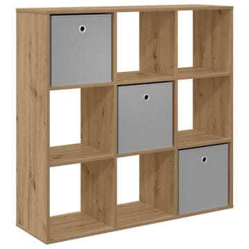 Vidaxl Strani šal s predalom Umetni hrast 102 x 31 x 99,5 cm