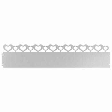 Vidaxl Robniki za trato 10 szt. srebrna 103 x 0,05 x 22 cm