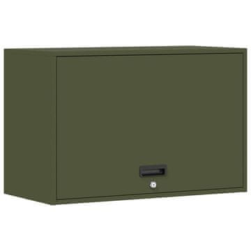 Vidaxl Stenska omara za garažo Olivno zelena 80 x 40 x 53 cm