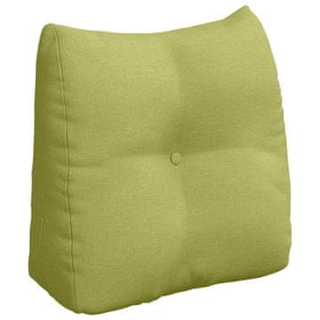 Vidaxl Poglavni vzglavnik Svetlo zelena 45 x 24 x 50 cm blago