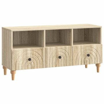 Vidaxl TV omarica Sonoma hrast 102 x 34,5 x 50 cm Konstruirano leseno