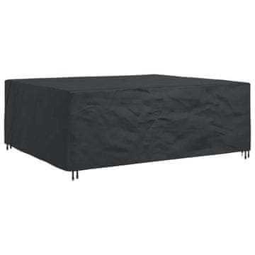 Vidaxl Prevleka za pohištvo Enobarvno Črna 300 x 250 x 70 cm 210D