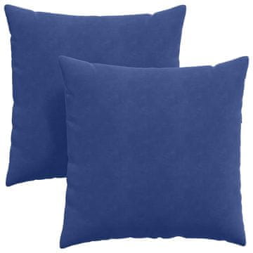 Vidaxl Blazine za kavč 2 szt. Policijska modra 60 x 60 cm