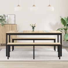 Vidaxl Jedilne mize 180 x 90 x 75 cm Inženirski les Pravokotna