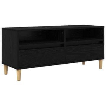 Vidaxl TV omarica Črna Orehovina 100 x 34,5 x 44,5 cm Konstruiran les