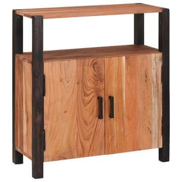 Vidaxl Strani šal Rjava 70 x 30 x 75 cm Masiven les akacije