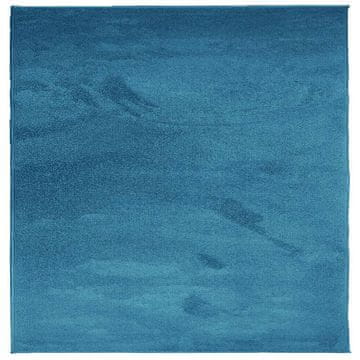 Vidaxl Preproga OVIEDO s kratkimi vlakni turkizna 240x240 cm
