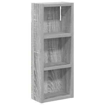 Vidaxl Kopalna stenska omarica Siva Sonoma 20 x 10 x 50 cm