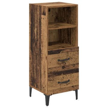 Vidaxl Strani šal Star les 34 x 34.5 x 90 cm Konstruiran les