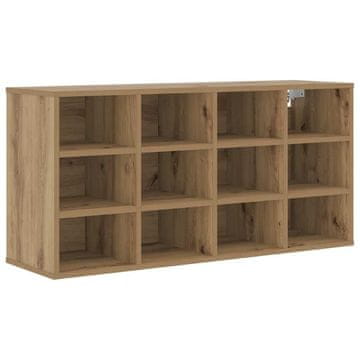 Vidaxl Omara za čevlje Umetni hrast 103 x 30 x 51 cm Konstruiran les