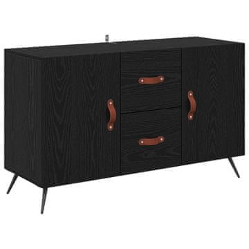 Vidaxl Strani šal Črna Orehovina 100 x 36 x 60 cm Konstruiran les