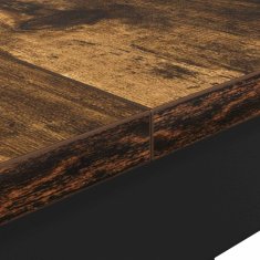 Vidaxl Jedilne mize 140 x 80 x 75 cm Inženirski les Dimljen hrast