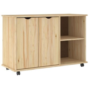 Vidaxl Gležnji kabinet Rjava 100 x 39 x 65,5 cm Masivno borovo les
