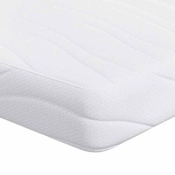 Vidaxl Vzmetnica Bela 80 x 200 cm žakardna tkanina