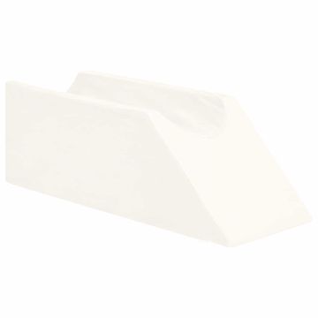 Vidaxl Blazina za noge Enobarvno Bela 68 x 25 x 21,5 cm PU pena