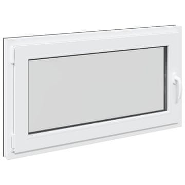 Vidaxl Okno za klet RISOR 110 x 60 cm PVC in steklo Antracit