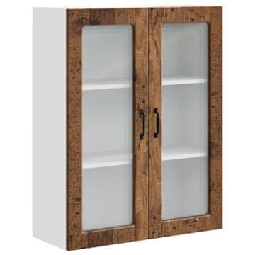 Vidaxl Stenski stekleni omarica PORTO Star les 80 x 31 x 100 cm