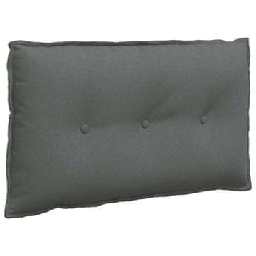 Vidaxl Poglavni vzglavnik Temno siva 80 x 19 x 50 cm blago
