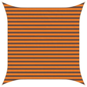 Vidaxl Sončno platno Oranžna in Rjava 3 x 3 m 100% poliester Oxford
