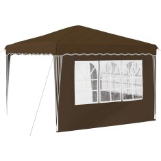 Vidaxl Zložljivi šotor za zabave 288 x 288 x 245 cm Taupe