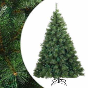 Vidaxl Umetno Zložljivo Božično Drevo Zelena 180 cm PVC, jeklo