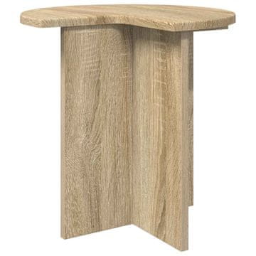 Vidaxl Stranska miza Sonoma hrast Ø 39 x 38 cm Inženirski les