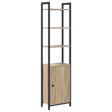 Vidaxl Knjigovni omar Sonoma hrast 40 x 24 x 161 cm Konstruiran les