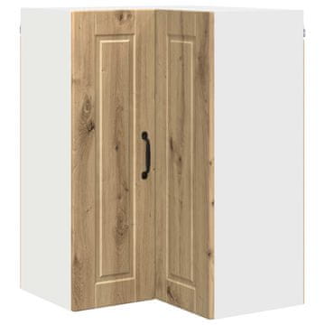 Vidaxl Omara za vogal PORTO Umetni hrast 57 x 57 x 80 cm