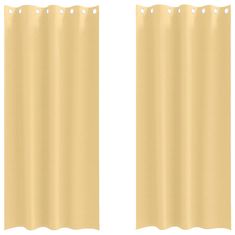 Vidaxl Zavese za zatemnitev z obroči 2 szt. Bež 225 x 140 cm Poliester