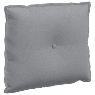 Vidaxl Poglavni vzglavnik Svetlo siva 60 x 19 x 50 cm blago