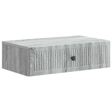 Vidaxl Stenska stranska miza 59 x 34,5 x 17 cm Inženirski les