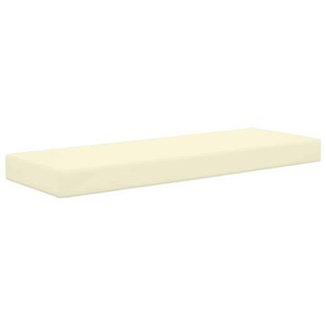 Vidaxl Zunanja sedežna blazina krema 115 x 40 x 8 cm 100% poliester