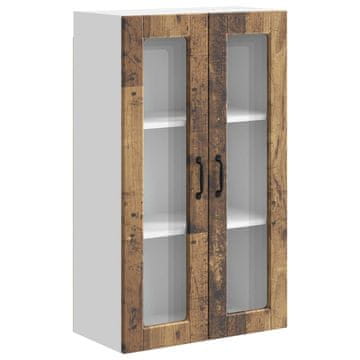 Vidaxl Stenski stekleni omarica PORTO Star les 60 x 31 x 100 cm