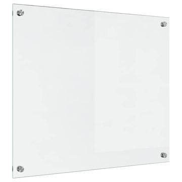 Vidaxl Kuhinjski panel Transparentno 70 x 60 cm kaljeno steklo