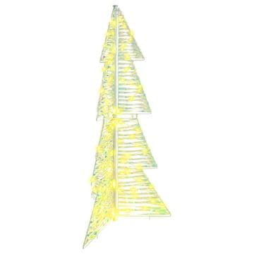 Vidaxl Božično drevo med 100 LED Toplo bela 120 cm PET