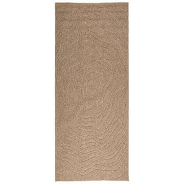 Vidaxl Preproge za površine Moiré AGIRA Naravna 150 x 80 cm Poliester
