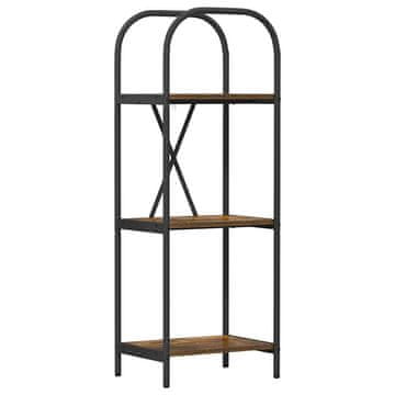 Vidaxl Knjižna polica Dimljeni oreh 40 x 30 x 109 cm Konstruiran les
