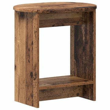 Vidaxl Stranska miza Star les 50 x 39,5 x 55 cm Inženirski les