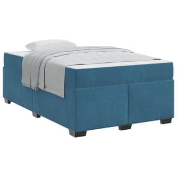 Vidaxl Konstrukcija postelje Temno modra 120 x 190 cm blago
