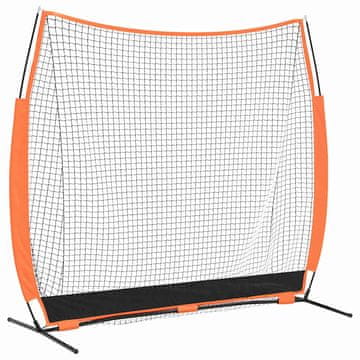 Vidaxl Mreža za vadbo baseballa Črna 250 x 106,5 x 210 cm Poliester